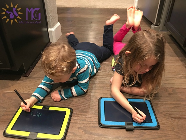 kids writing on boogie boards